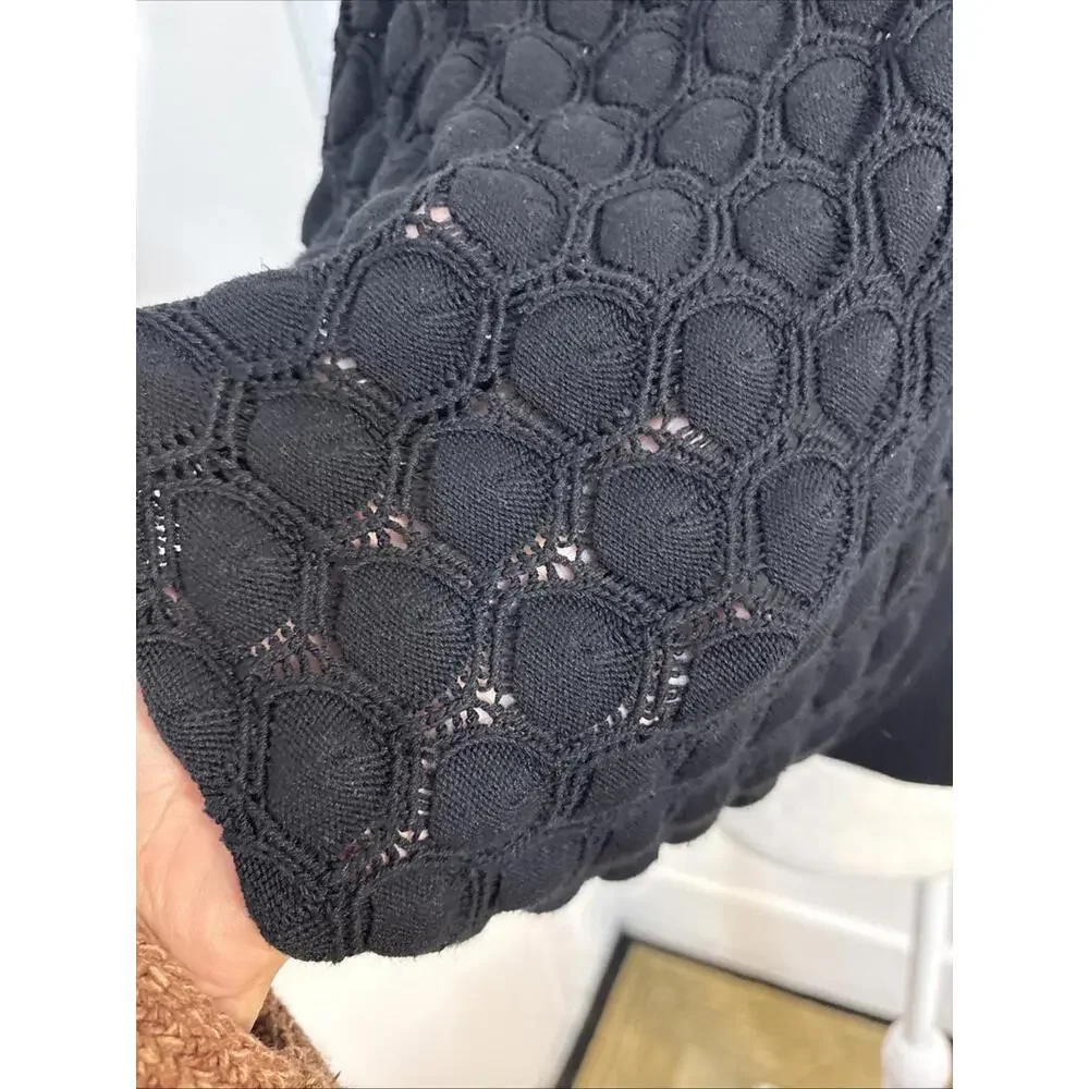 grace karin black xl cardigan‎ Honey weave Boho Quiet Luxury Capsule Stunning